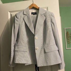 Evan-Picone Seersucker Suit 14P - NWT